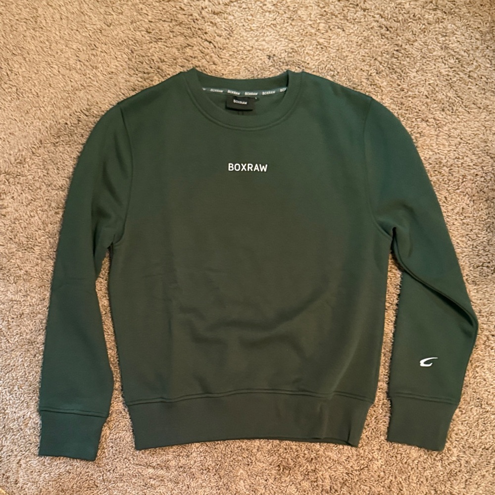BOXRAW Men's Crewneck Sweatshirt in Dark Green